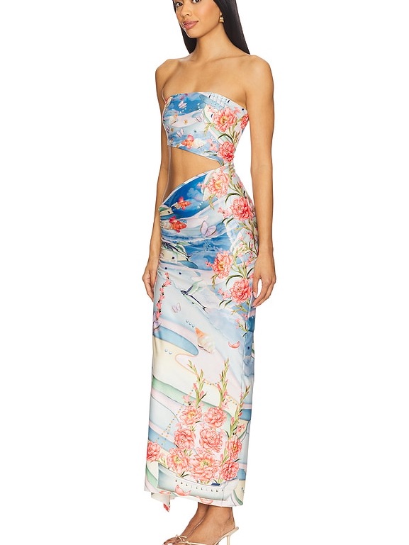 Gwen Nacar Dress In Multicolor Agua Bendita S Nwt